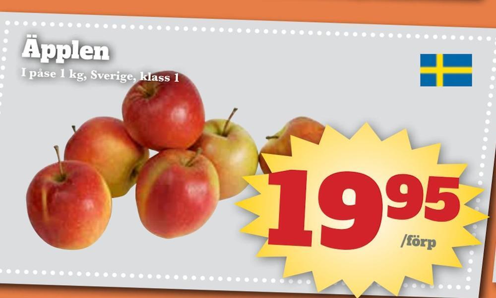 Bonum Matmarknad Äpplen erbjuda