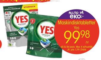EKO Maskindisktabletter erbjuda