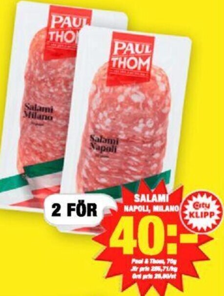 ICA Kvantum SALAMI NAPOLL, MILANO erbjuda
