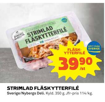 Strimlad fläskytterfilé