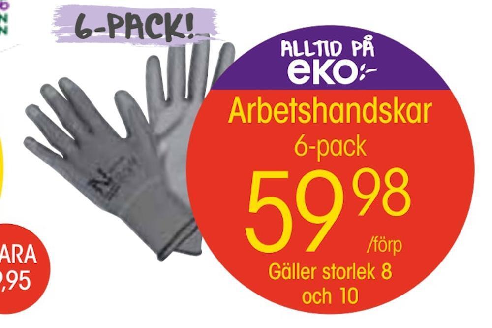 EKO Arbetshandskar erbjuda