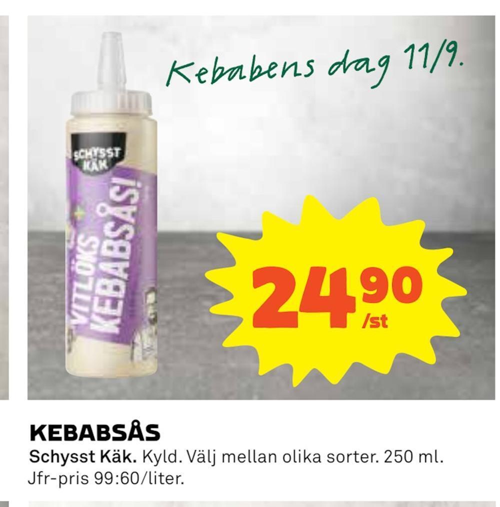 Coop Konsum Kebabsås erbjuda