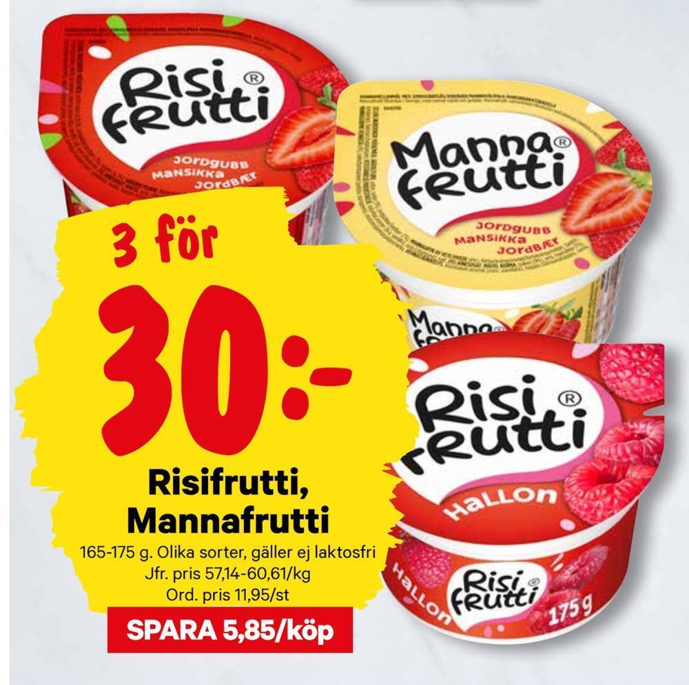 minmatbutik Risifrutti, mannafrutti erbjuda