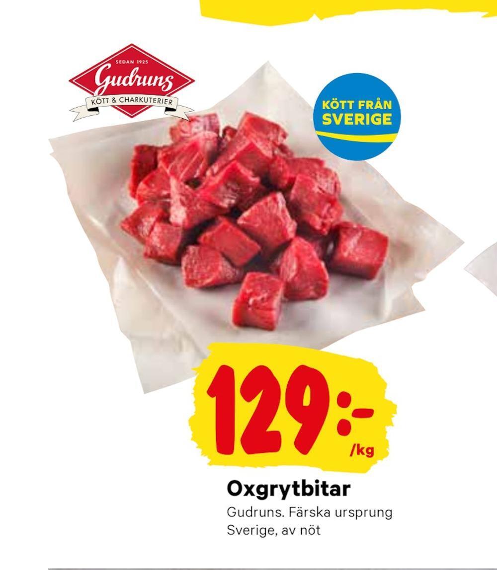 minmatbutik Oxgrytbitar erbjuda