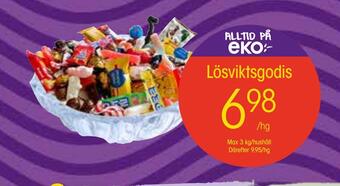 EKO Lösviktsgodis erbjuda