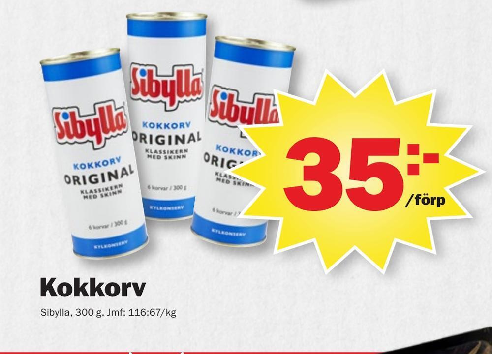 Pekås Kokkorv erbjuda
