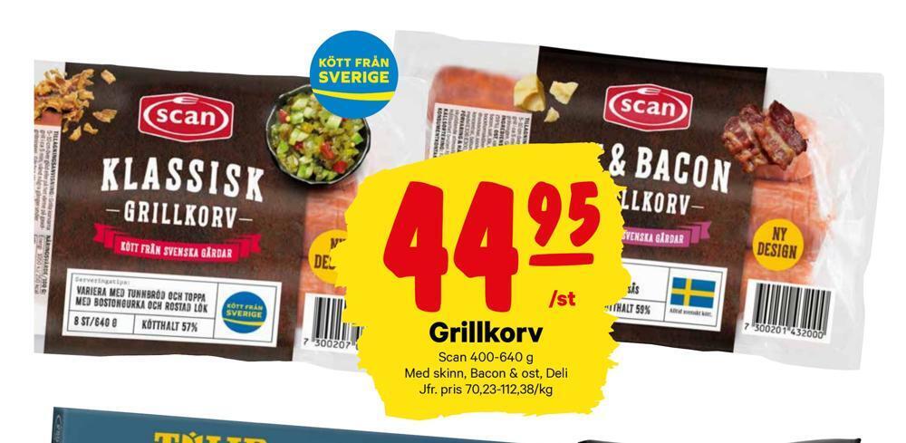 minmatbutik Grillkorv erbjuda