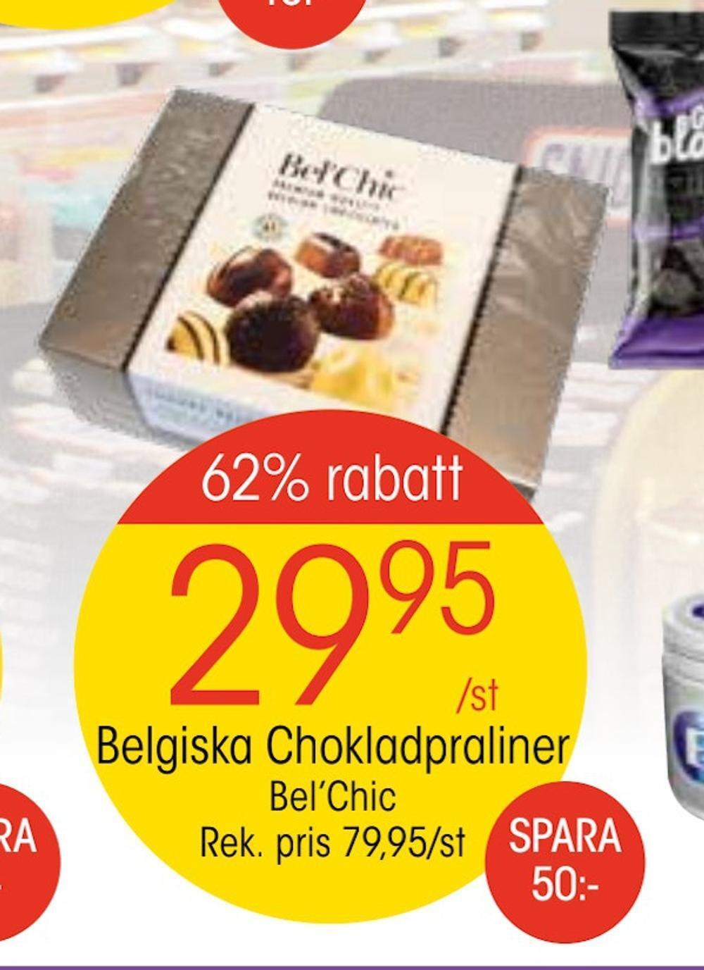 EKO Belgiska chokladpraliner erbjuda