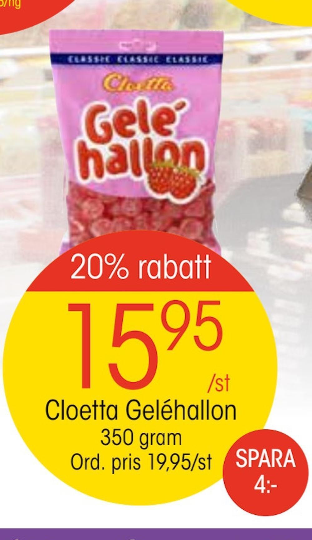 EKO Cloetta geléhallon erbjuda