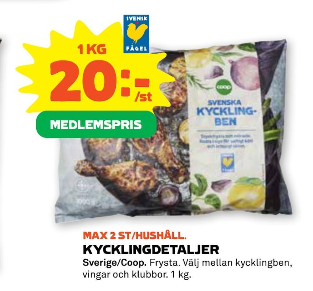 Stora Coop Kycklingdetaljer erbjuda