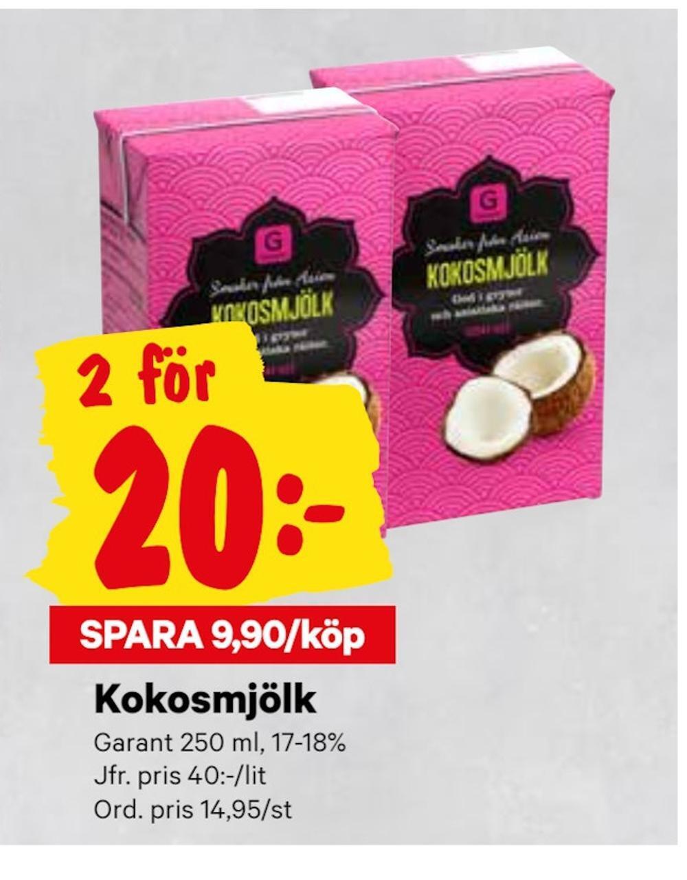 minmatbutik Kokosmjölk erbjuda