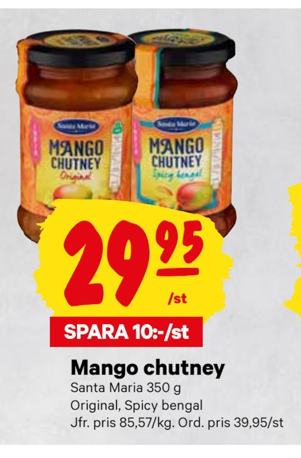 minmatbutik Mango chutney erbjuda
