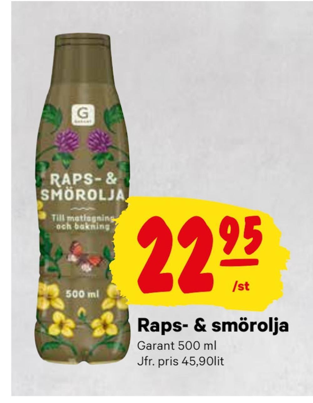 minmatbutik Raps- & smörolja erbjuda