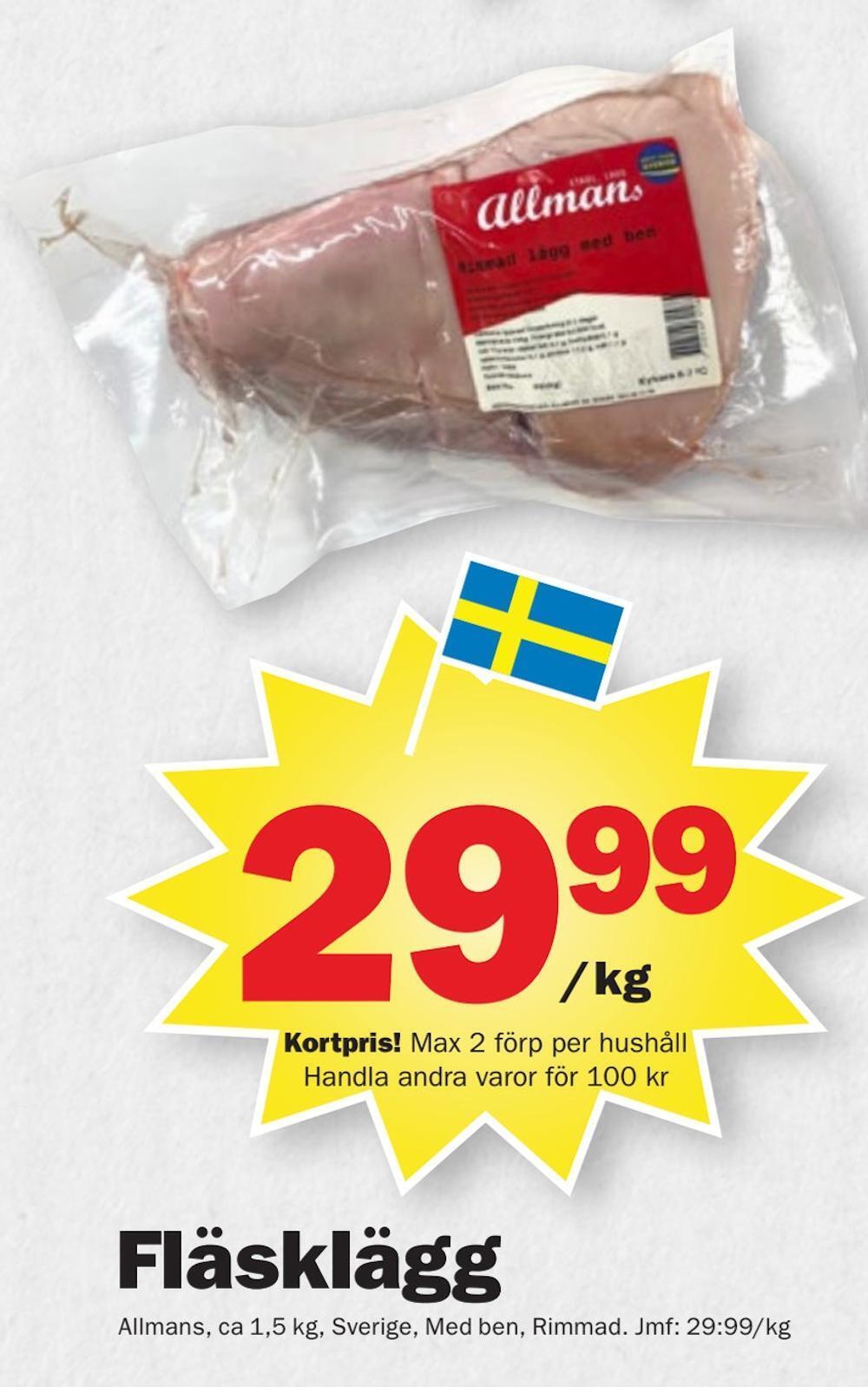 Pekås Fläsklägg erbjuda