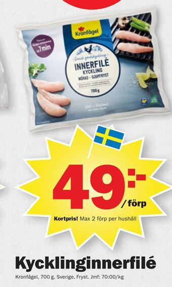 Pekås Kycklinginnerfilé erbjuda