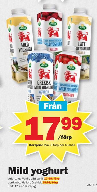 Pekås Mild yoghurt erbjuda