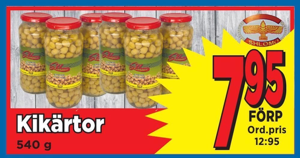 Supergrossen Kikärtor erbjuda