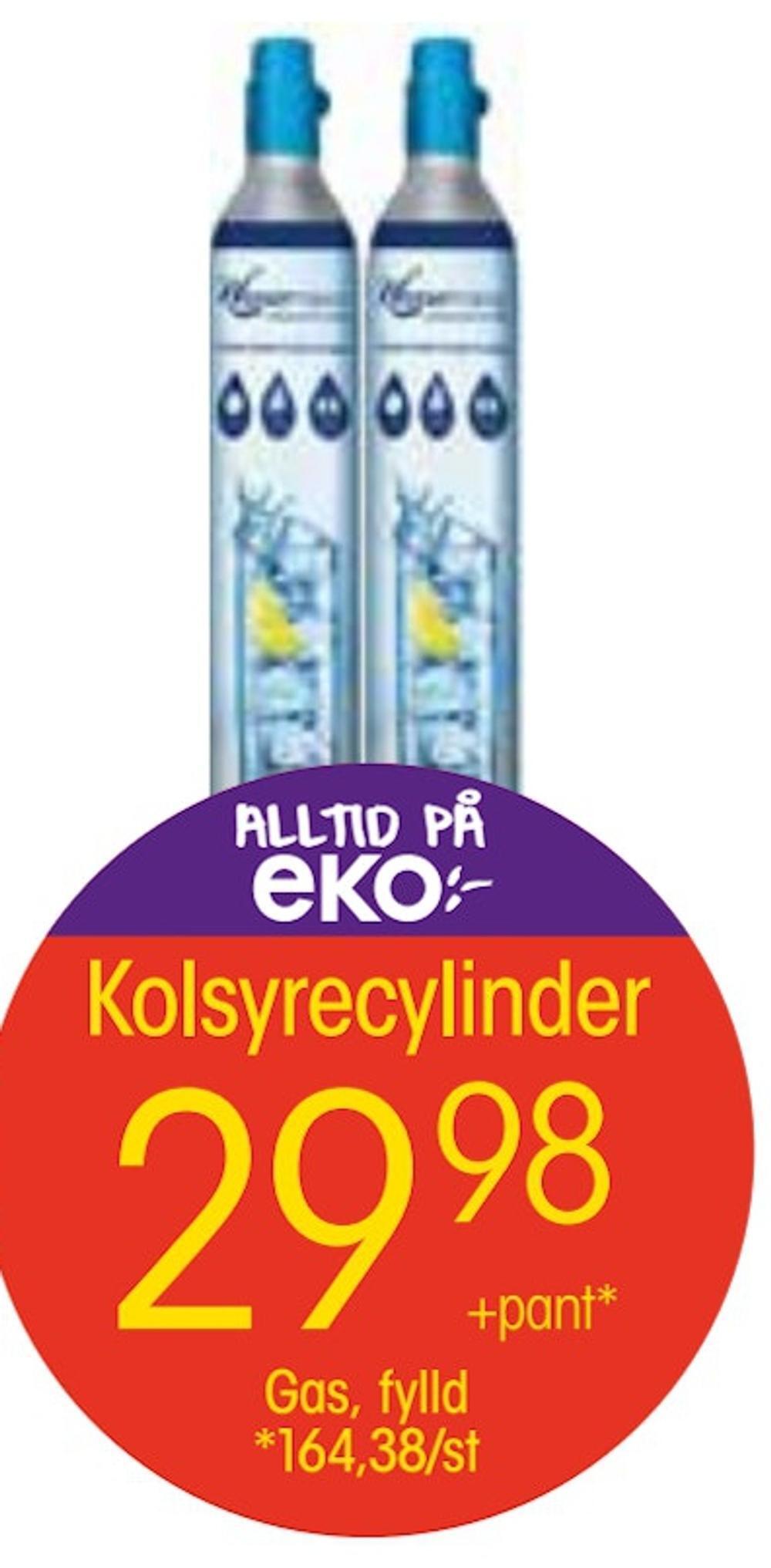 EKO Kolsyrecylinder erbjuda