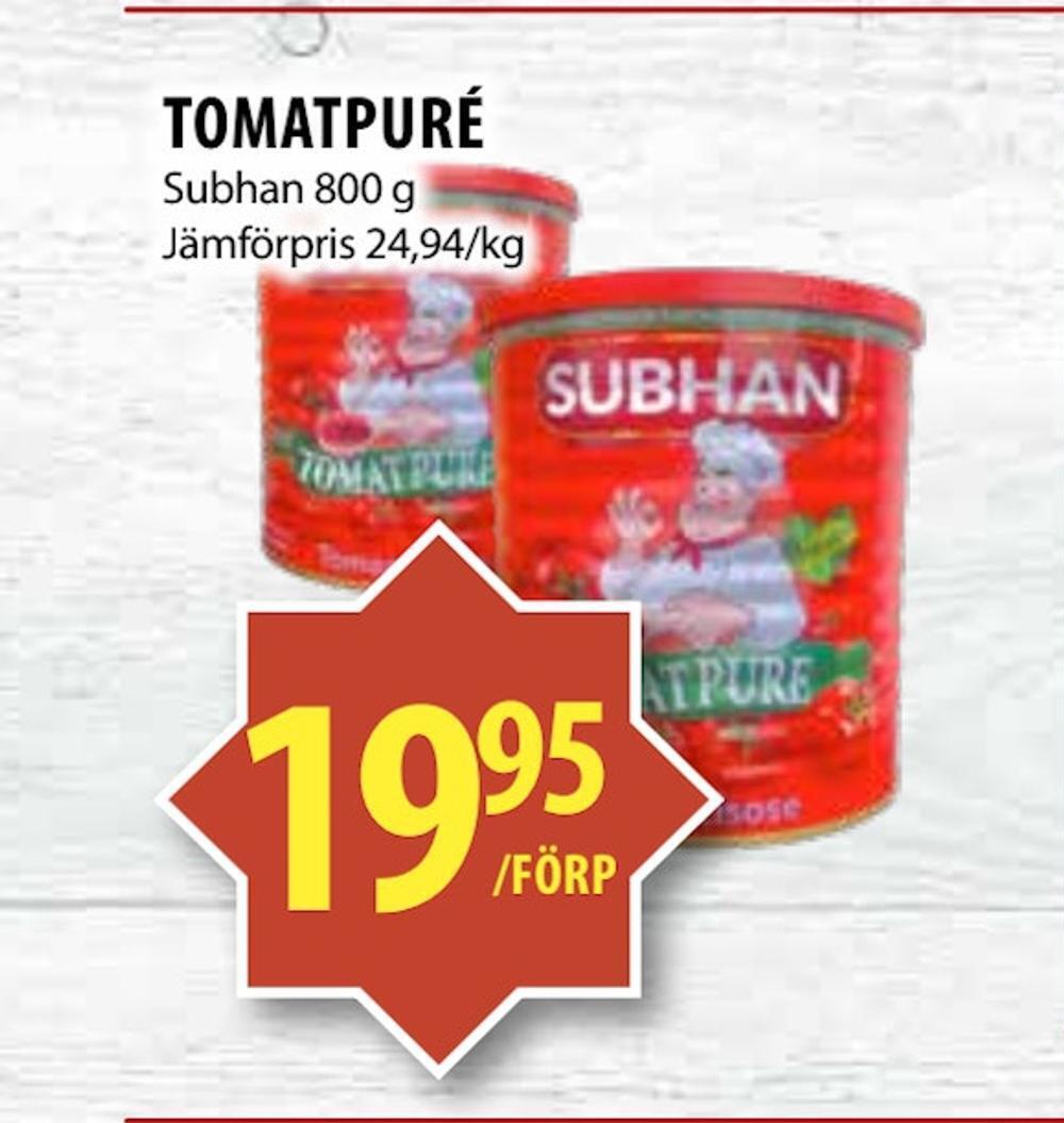 Matvärlden Tensta Tomatpuré erbjuda