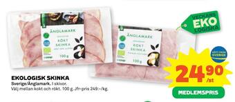 Stora Coop Ekologisk skinka erbjuda