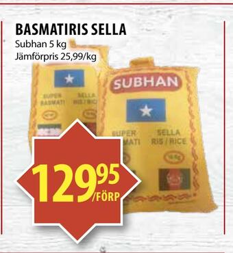 Matvärlden Tensta Basmatiris sella erbjuda