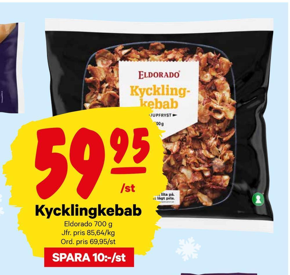 minmatbutik Kycklingkebab erbjuda