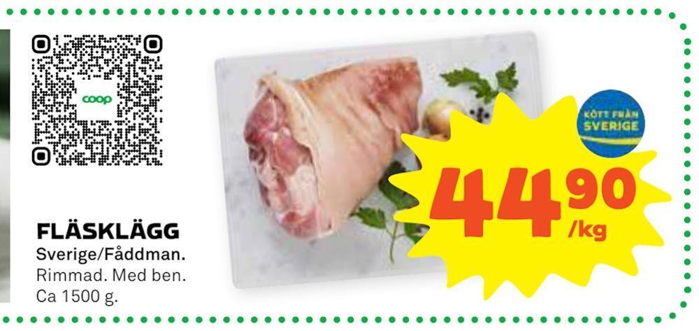 Stora Coop Fläsklägg erbjuda