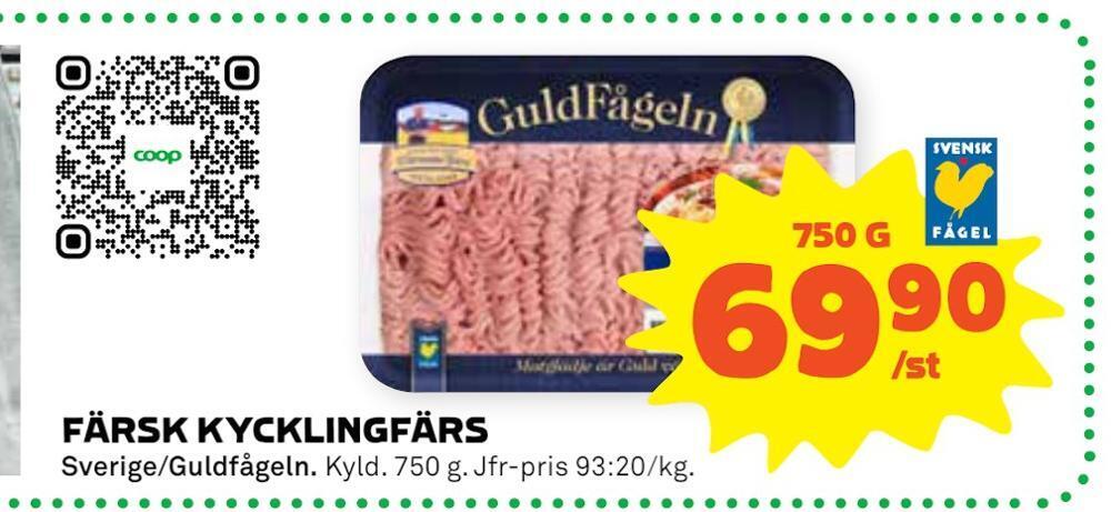 Stora Coop Färsk kycklingfärs erbjuda