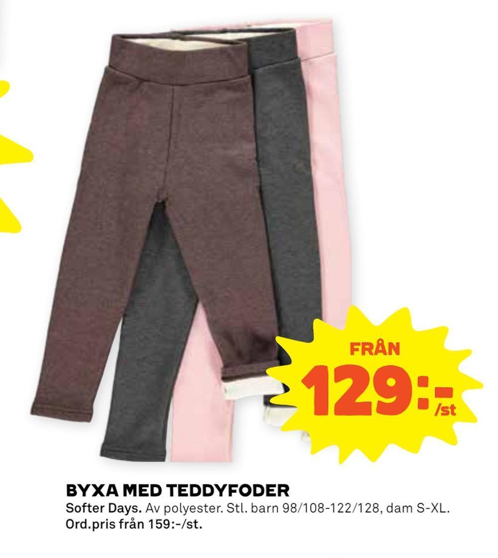Stora Coop Byxa med teddyfoder erbjuda