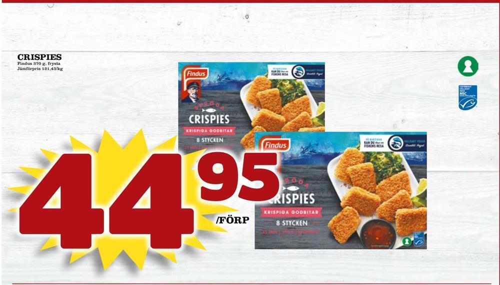 Supergrossen Crispies erbjuda