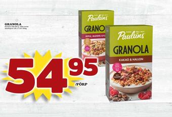 Supergrossen Granola erbjuda