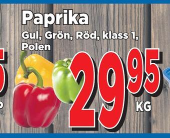 Supergrossen Paprika erbjuda