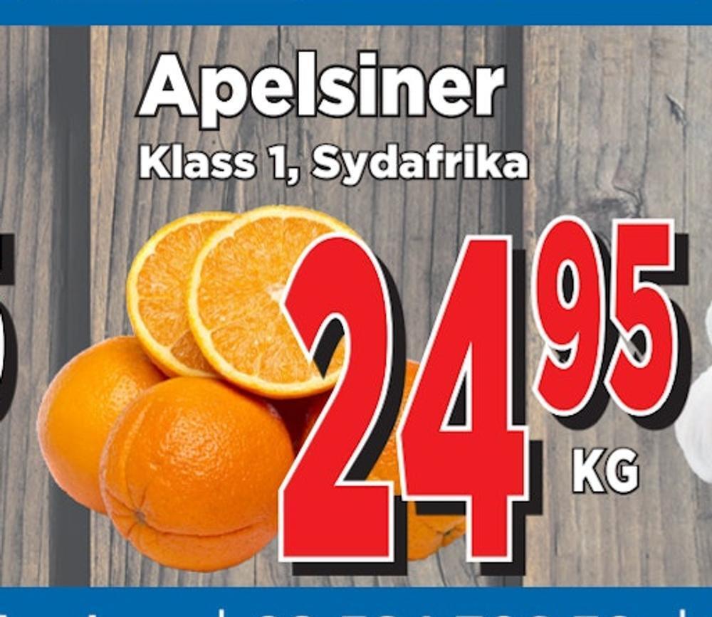 Supergrossen Apelsiner erbjuda