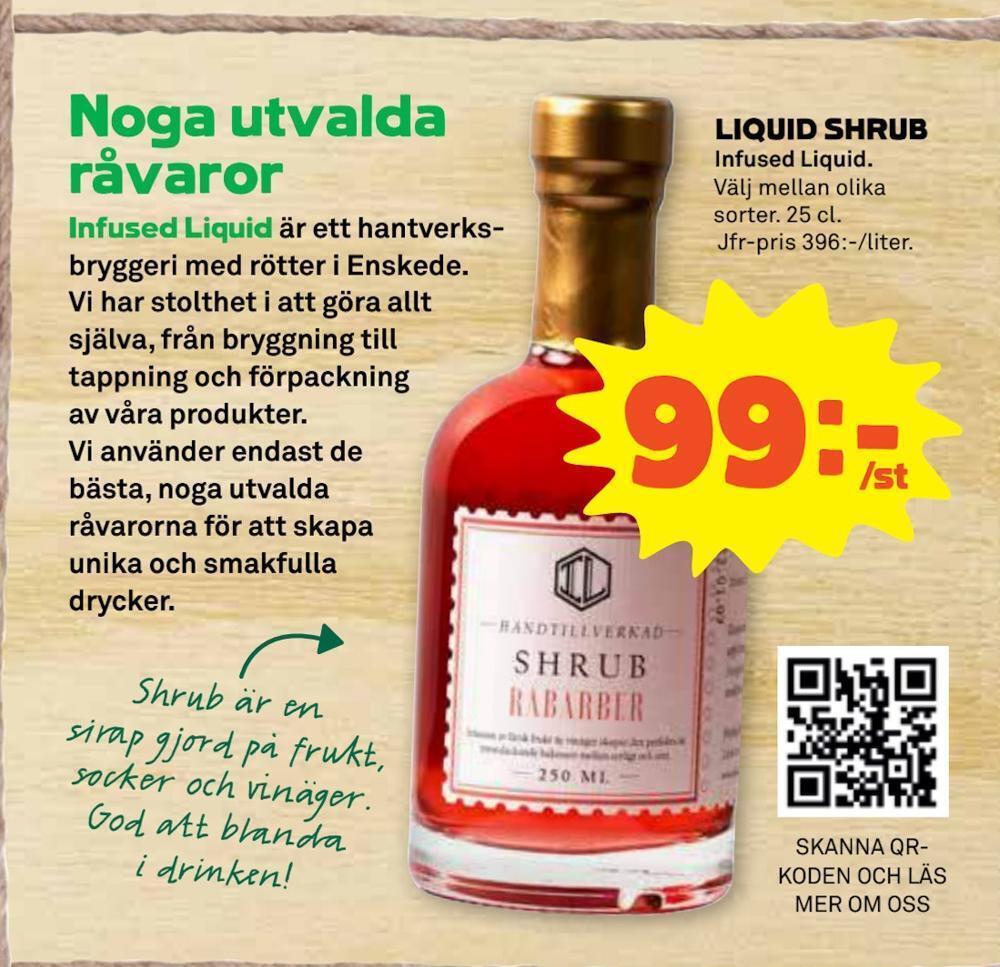Stora Coop Liquid shrub erbjuda