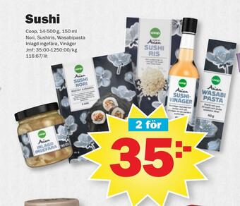 Pekås Sushi erbjuda