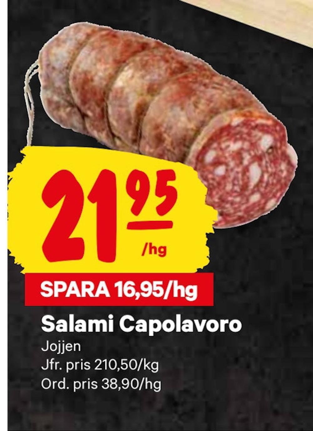 minmatbutik Salami capolavoro erbjuda