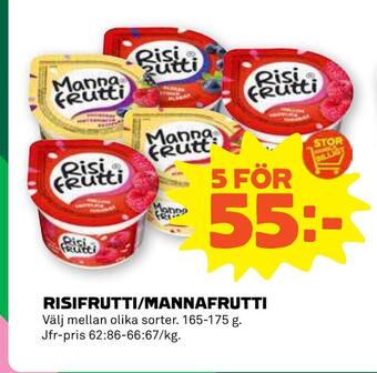 Stora Coop Risifrutti/mannafrutti erbjuda
