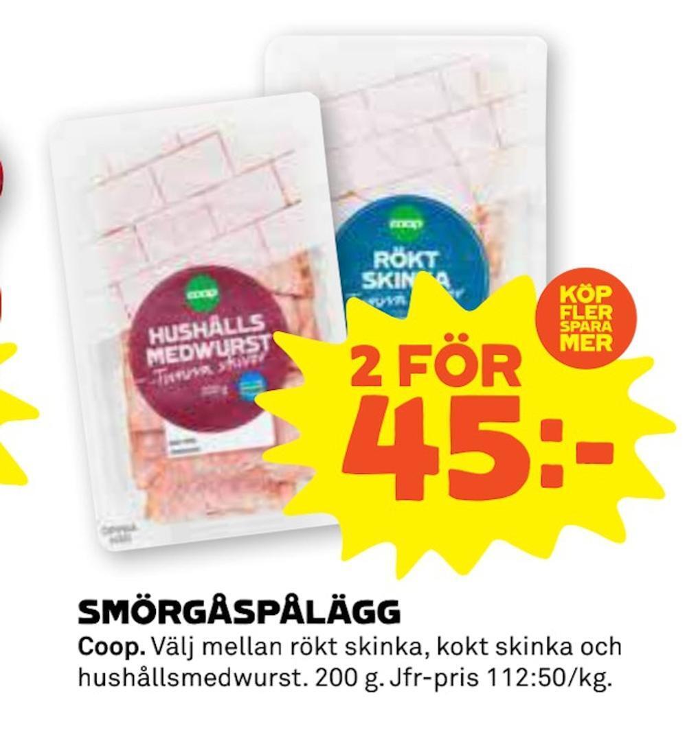 Stora Coop Smörgåspålägg erbjuda