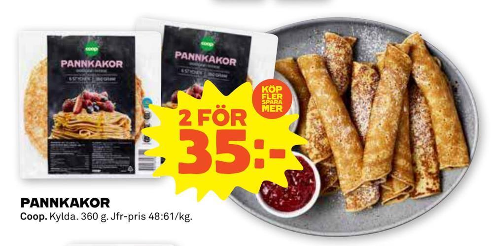 Stora Coop Pannkakor erbjuda