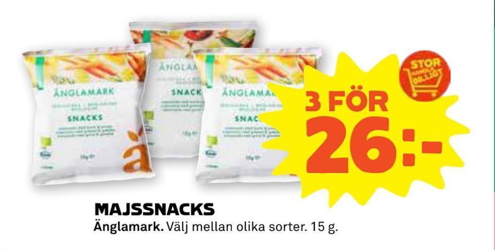 Stora Coop Majssnacks erbjuda