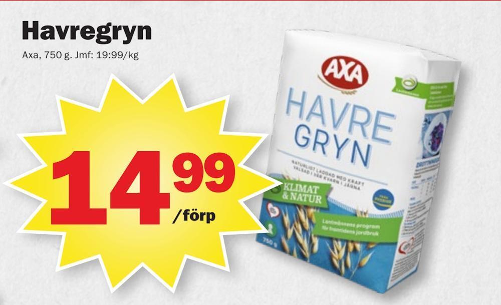 Pekås Havregryn erbjuda