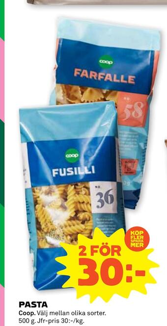 Stora Coop Pasta erbjuda