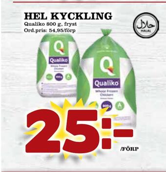 Supergrossen Hel kyckling erbjuda