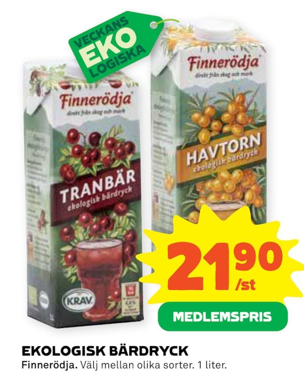 Coop Forum Ekologisk bärdryck erbjuda