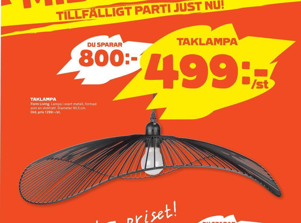 Stora Coop Taklampa erbjuda