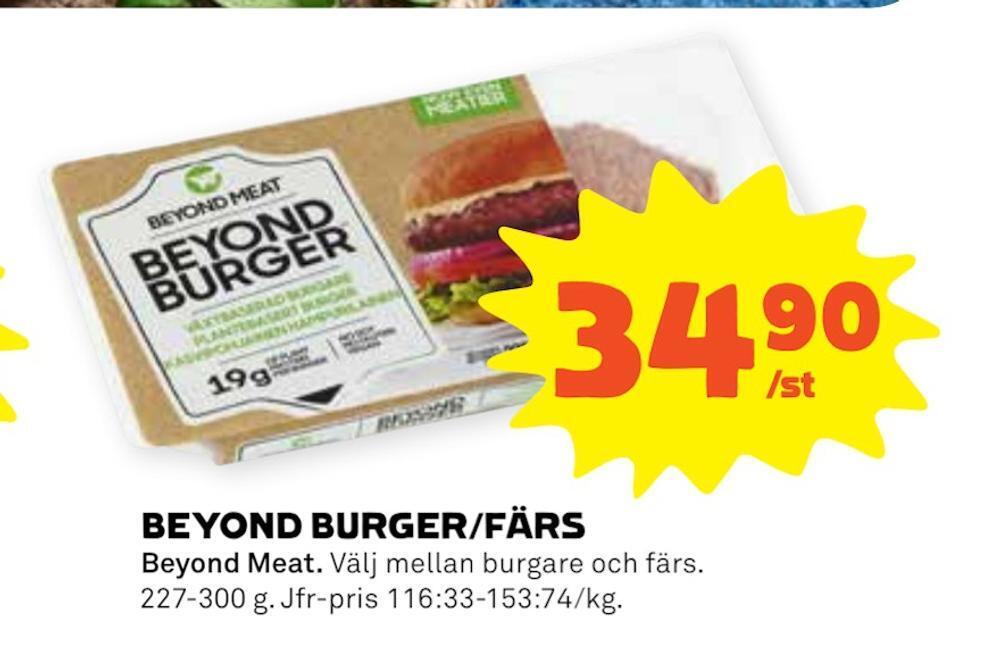 Coop Forum Beyond burger/färs erbjuda
