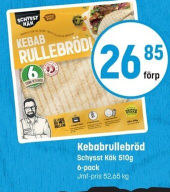 Eurocash Kebabrullebröd Schysst Käk 510STORA VETER erbjuda