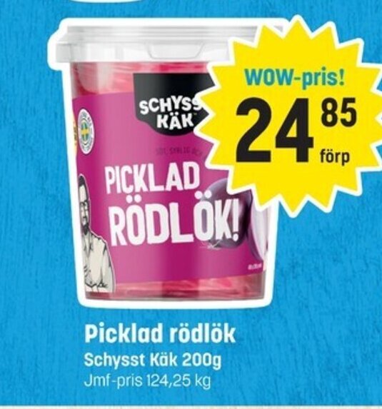 Eurocash Picklad rödlök Schysst Käk 200g erbjuda