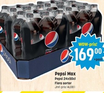 Eurocash Pepsi Max Pepsi 24x50cl erbjuda