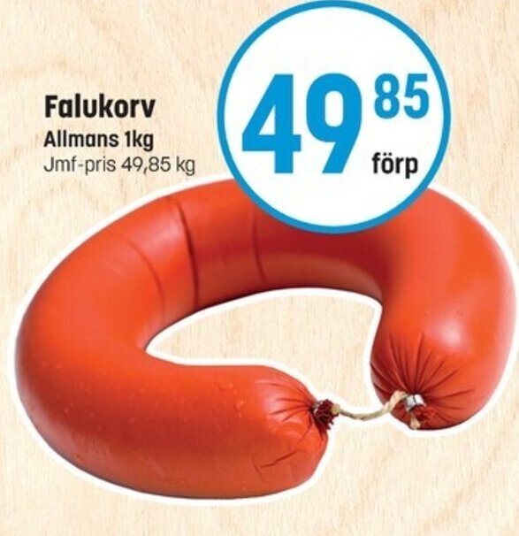 Eurocash Falukorv Allmans 1kg erbjuda